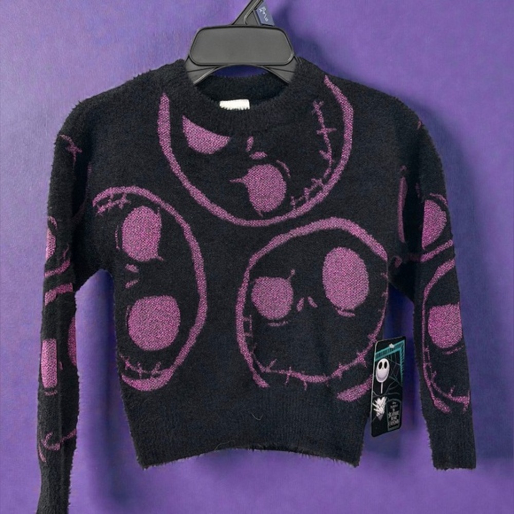 New Disney Nightmare Before Christmas Kids Sweater XS (4/5) | Super Soft Purple